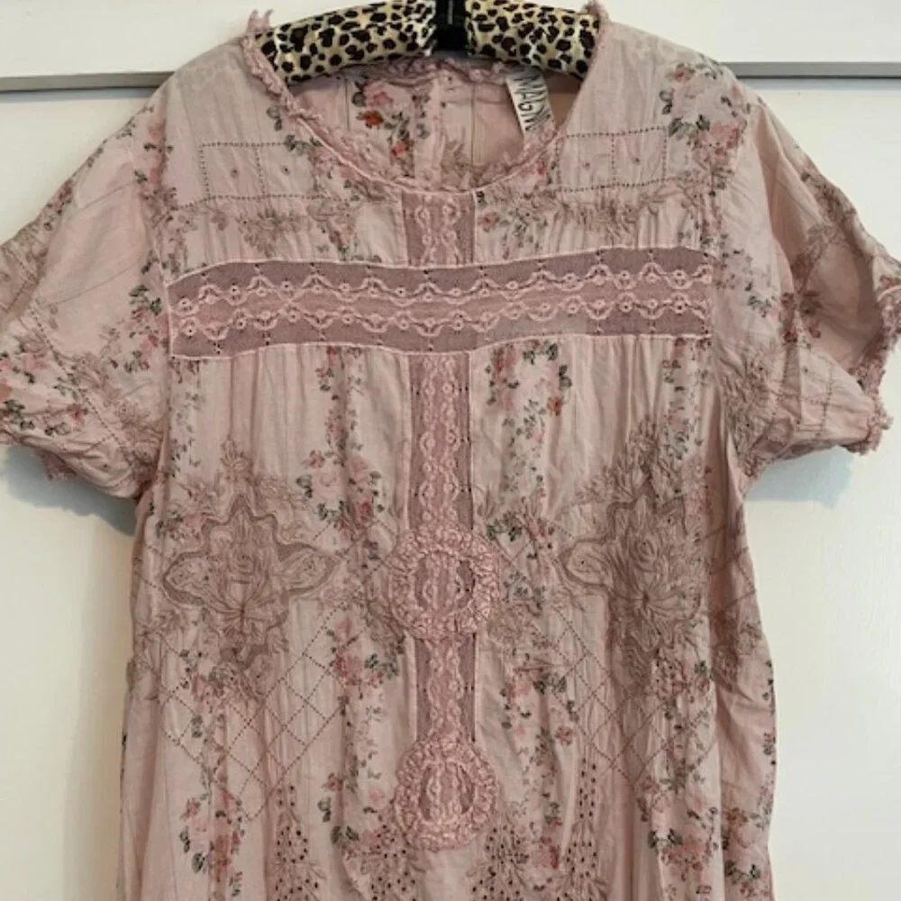 Magnolia Pearl Pink Floral Midi Dress - Picture 7 of 15